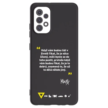 Picasee silikónový čierny obal pre Samsung Galaxy A32 5G A326B - Kazma - MĚLI BYSTE SE DO TOHO PUSTIT