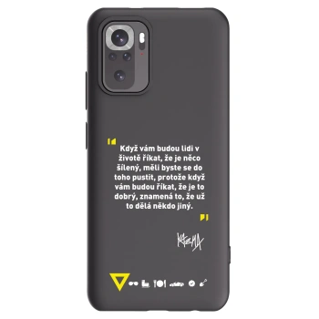 Picasee silikónový čierny obal pre Xiaomi Redmi Note 10S - Kazma - MĚLI BYSTE SE DO TOHO PUSTIT