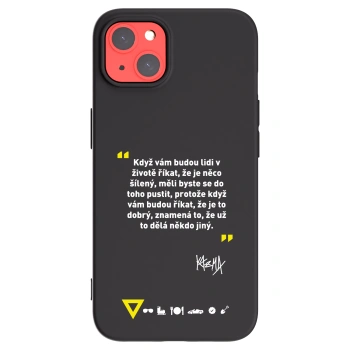 Picasee silikónový čierny obal pre Apple iPhone 13 - Kazma - MĚLI BYSTE SE DO TOHO PUSTIT