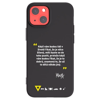 Picasee silikónový čierny obal pre Apple iPhone 13 mini - Kazma - MĚLI BYSTE SE DO TOHO PUSTIT