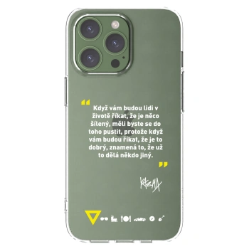 Picasee silikónový prehľadný obal pre Apple iPhone 13 Pro - Kazma - MĚLI BYSTE SE DO TOHO PUSTIT