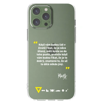 Picasee silikónový prehľadný obal pre Apple iPhone 13 Pro Max - Kazma - MĚLI BYSTE SE DO TOHO PUSTIT