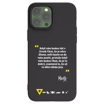 Picasee silikónový čierny obal pre Apple iPhone 13 Pro Max - Kazma - MĚLI BYSTE SE DO TOHO PUSTIT