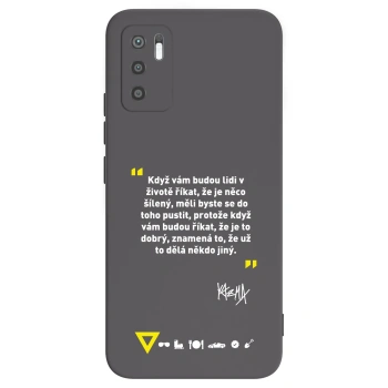 Picasee silikónový čierny obal pre Xiaomi Redmi Note 10 5G - Kazma - MĚLI BYSTE SE DO TOHO PUSTIT