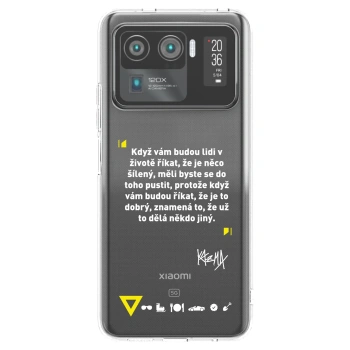 Picasee silikónový prehľadný obal pre Xiaomi Mi 11 Ultra - Kazma - MĚLI BYSTE SE DO TOHO PUSTIT