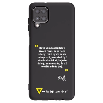 Picasee silikónový čierny obal pre Samsung Galaxy M12 M127F - Kazma - MĚLI BYSTE SE DO TOHO PUSTIT