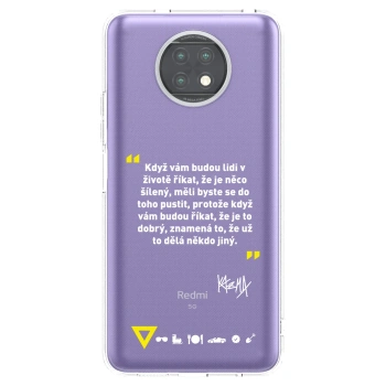 Picasee silikónový prehľadný obal pre Xiaomi Redmi Note 9T - Kazma - MĚLI BYSTE SE DO TOHO PUSTIT