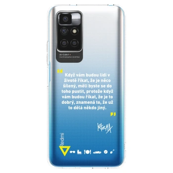 Picasee silikónový prehľadný obal pre Xiaomi Redmi 10 - Kazma - MĚLI BYSTE SE DO TOHO PUSTIT