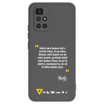 Picasee silikónový čierny obal pre Xiaomi Redmi 10 - Kazma - MĚLI BYSTE SE DO TOHO PUSTIT