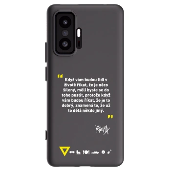 Picasee silikónový čierny obal pre Xiaomi 11T - Kazma - MĚLI BYSTE SE DO TOHO PUSTIT