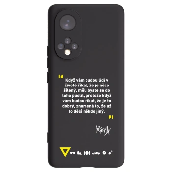Picasee silikónový čierny obal pre Huawei Nova 9 - Kazma - MĚLI BYSTE SE DO TOHO PUSTIT