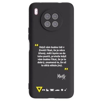 Picasee silikónový čierny obal pre Huawei Nova 8i - Kazma - MĚLI BYSTE SE DO TOHO PUSTIT