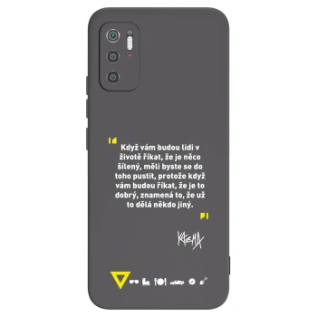 Picasee silikónový čierny obal pre Xiaomi Poco M3 Pro 5G - Kazma - MĚLI BYSTE SE DO TOHO PUSTIT