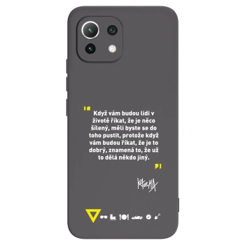 Picasee silikónový čierny obal pre Xiaomi 11 Lite 5G NE - Kazma - MĚLI BYSTE SE DO TOHO PUSTIT