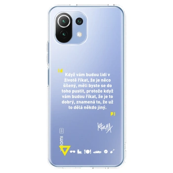Picasee silikónový prehľadný obal pre Xiaomi 11 Lite 5G NE - Kazma - MĚLI BYSTE SE DO TOHO PUSTIT
