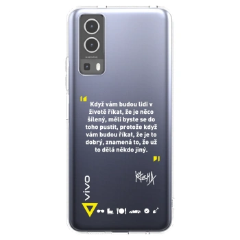 Picasee silikónový prehľadný obal pre Vivo Y72 5G - Kazma - MĚLI BYSTE SE DO TOHO PUSTIT