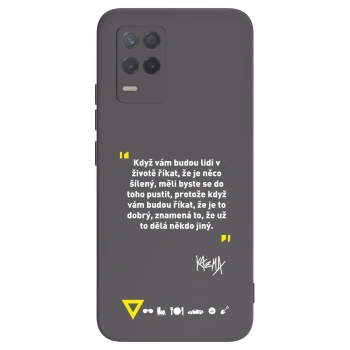 Picasee silikónový čierny obal pre Realme 8 5G - Kazma - MĚLI BYSTE SE DO TOHO PUSTIT