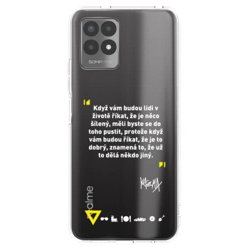 Picasee silikónový prehľadný obal pre Realme 8i - Kazma - MĚLI BYSTE SE DO TOHO PUSTIT