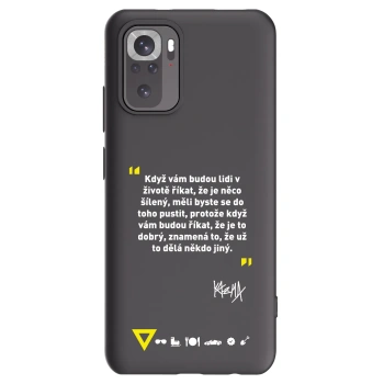 Picasee silikónový čierny obal pre Xiaomi Redmi Note 11S 4G - Kazma - MĚLI BYSTE SE DO TOHO PUSTIT
