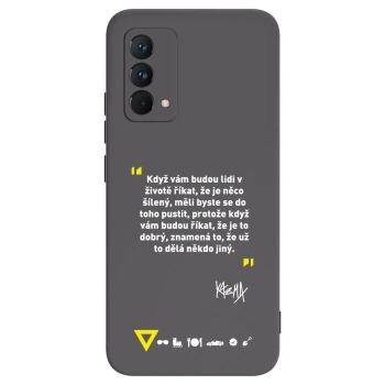 Picasee silikónový čierny obal pre Realme GT Master Edition 5G - Kazma - MĚLI BYSTE SE DO TOHO PUSTIT