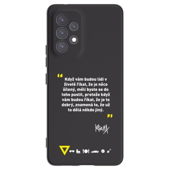 Picasee silikónový čierny obal pre Samsung Galaxy A53 5G A536 - Kazma - MĚLI BYSTE SE DO TOHO PUSTIT