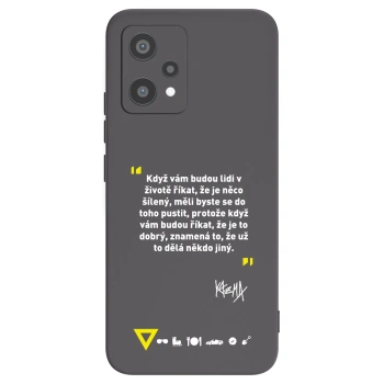Picasee silikónový čierny obal pre Realme 9 Pro 5G - Kazma - MĚLI BYSTE SE DO TOHO PUSTIT