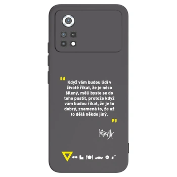 Picasee silikónový čierny obal pre Xiaomi Poco X4 Pro 5G - Kazma - MĚLI BYSTE SE DO TOHO PUSTIT