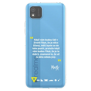Picasee silikónový prehľadný obal pre Realme C11 (2021) - Kazma - MĚLI BYSTE SE DO TOHO PUSTIT