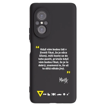 Picasee silikónový čierny obal pre Huawei Nova 9 SE - Kazma - MĚLI BYSTE SE DO TOHO PUSTIT