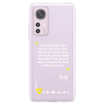 Picasee silikónový prehľadný obal pre Xiaomi 12 - Kazma - MĚLI BYSTE SE DO TOHO PUSTIT