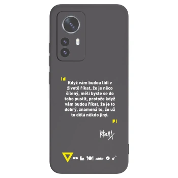 Picasee silikónový čierny obal pre Xiaomi 12 Pro - Kazma - MĚLI BYSTE SE DO TOHO PUSTIT