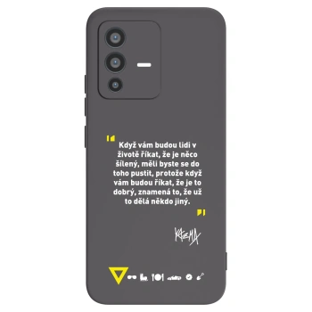 Picasee silikónový čierny obal pre Vivo V23 5G - Kazma - MĚLI BYSTE SE DO TOHO PUSTIT