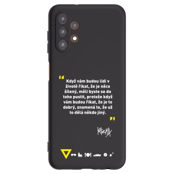 Picasee silikónový čierny obal pre Samsung Galaxy A13 4G A135 - Kazma - MĚLI BYSTE SE DO TOHO PUSTIT