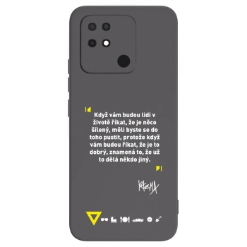 Picasee silikónový čierny obal pre Xiaomi Redmi 10C - Kazma - MĚLI BYSTE SE DO TOHO PUSTIT
