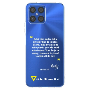 Picasee silikónový prehľadný obal pre Honor X8 4G - Kazma - MĚLI BYSTE SE DO TOHO PUSTIT