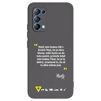 Picasee silikónový čierny obal pre OPPO Reno 5 5G - Kazma - MĚLI BYSTE SE DO TOHO PUSTIT