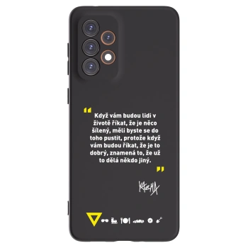Picasee silikónový čierny obal pre Samsung Galaxy A33 5G A336 - Kazma - MĚLI BYSTE SE DO TOHO PUSTIT