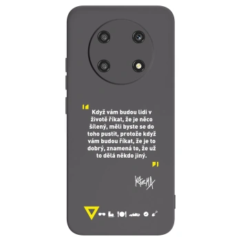 Picasee silikónový čierny obal pre Honor Magic4 Lite 5G - Kazma - MĚLI BYSTE SE DO TOHO PUSTIT