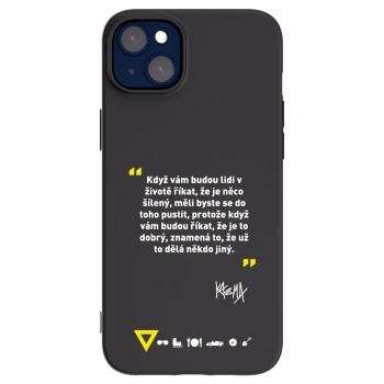 Picasee silikónový čierny obal pre Apple iPhone 14 Plus - Kazma - MĚLI BYSTE SE DO TOHO PUSTIT