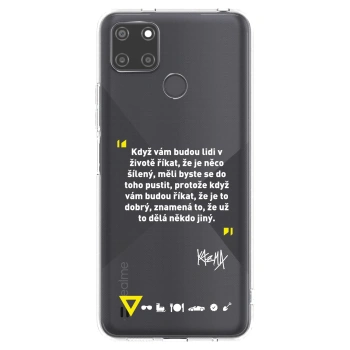 Picasee silikónový prehľadný obal pre Realme C21Y - Kazma - MĚLI BYSTE SE DO TOHO PUSTIT