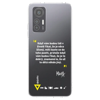 Picasee silikónový prehľadný obal pre Xiaomi 12 Lite - Kazma - MĚLI BYSTE SE DO TOHO PUSTIT