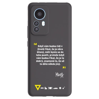 Picasee silikónový čierny obal pre Xiaomi 12T - Kazma - MĚLI BYSTE SE DO TOHO PUSTIT