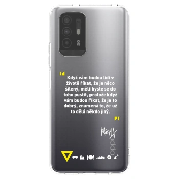 Picasee silikónový prehľadný obal pre OPPO A94 5G - Kazma - MĚLI BYSTE SE DO TOHO PUSTIT