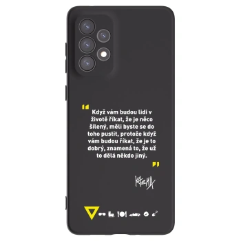 Picasee silikónový čierny obal pre Samsung Galaxy A73 5G - Kazma - MĚLI BYSTE SE DO TOHO PUSTIT