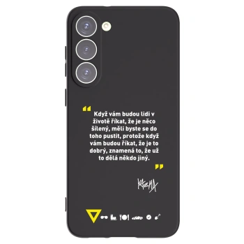 Picasee silikónový čierny obal pre Samsung Galaxy S23+ 5G - Kazma - MĚLI BYSTE SE DO TOHO PUSTIT