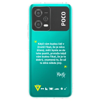 Picasee silikónový prehľadný obal pre Xiaomi Poco X5 - Kazma - MĚLI BYSTE SE DO TOHO PUSTIT