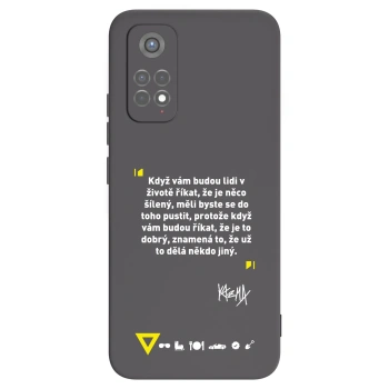Picasee silikónový čierny obal pre Xiaomi Redmi Note 11S 5G - Kazma - MĚLI BYSTE SE DO TOHO PUSTIT