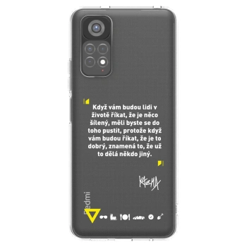 Picasee silikónový prehľadný obal pre Xiaomi Redmi Note 11S 5G - Kazma - MĚLI BYSTE SE DO TOHO PUSTIT