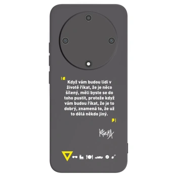 Picasee silikónový čierny obal pre Honor Magic5 Lite 5G - Kazma - MĚLI BYSTE SE DO TOHO PUSTIT