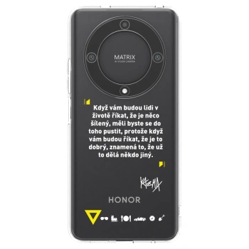 Picasee silikónový prehľadný obal pre Honor Magic5 Lite 5G - Kazma - MĚLI BYSTE SE DO TOHO PUSTIT